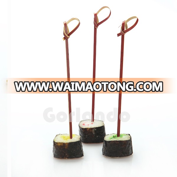 Colored Cocktail Decorative bamboo knotted skewers