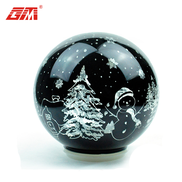 Glass fashion home ball black China magic christmas decoration