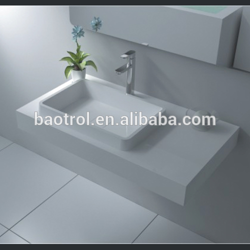 High quality hotel bathroom furniture composite stone solid surface bathtub