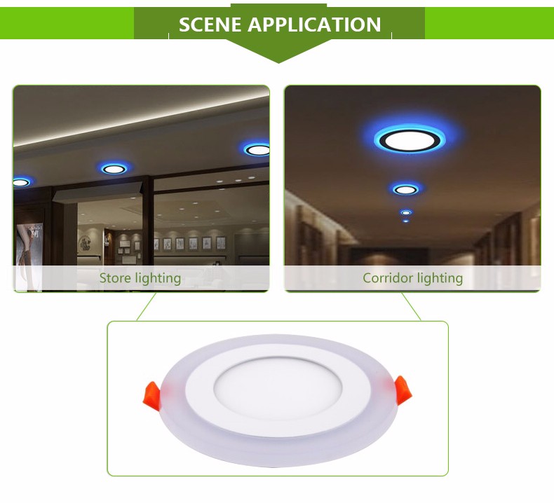 Alibaba Trade assurance two colors round led panel lights with low price