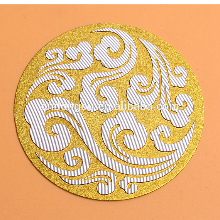 Custom round shape embossed metal handmade gift decorative tags