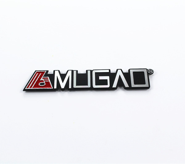 2018 Custom metal nameplate brand logo 3d aluminum nameplate