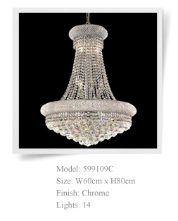 Traditional decoration rotary crystal chandeliers