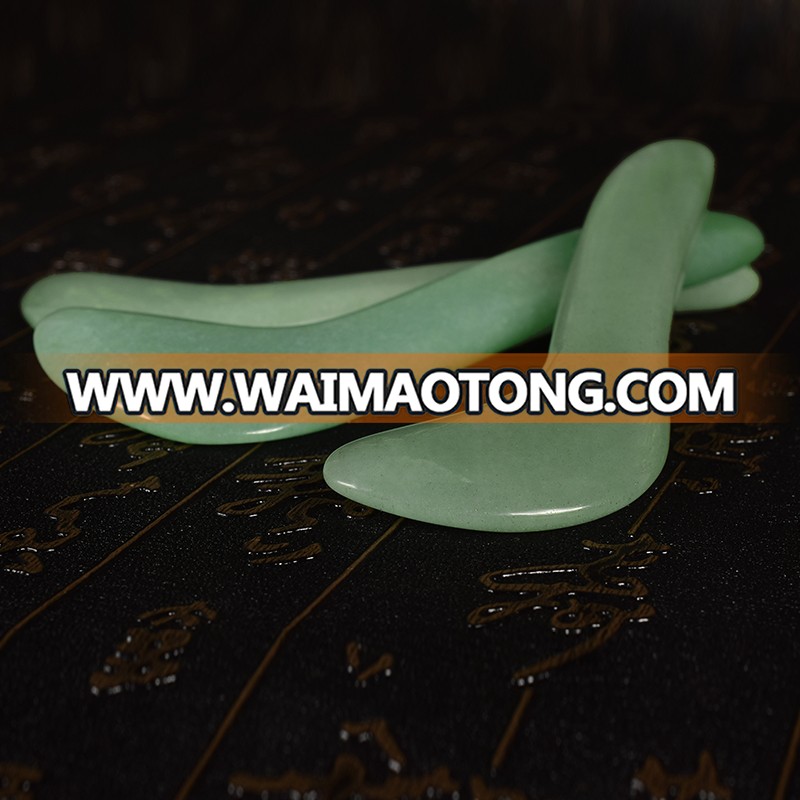 Hot wholesale natural Green Aventurine EYES massager Gua Sha Tool for sale. Hot sell massager Tool.