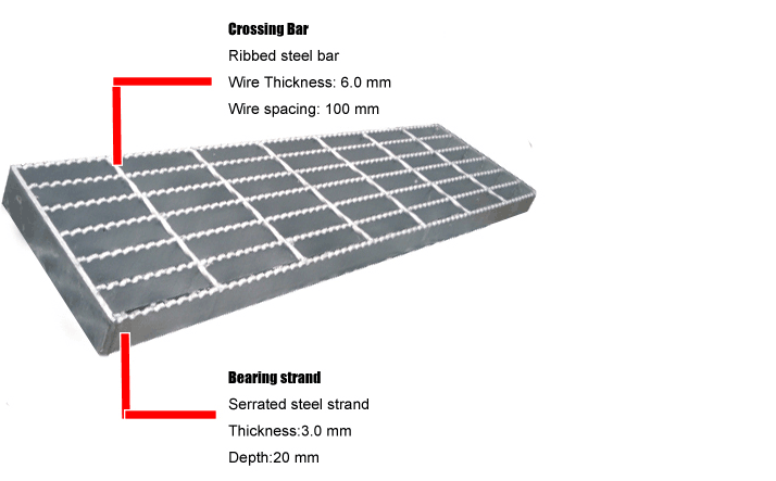 Factory supply superior quality high loading capacity galvanized drain grating for water