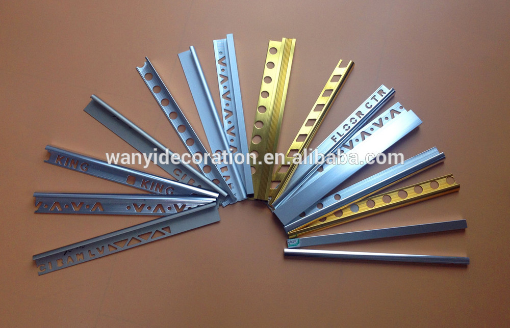 Aluminum silver step edge trim, stair edge trim