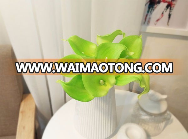 2018 new style artificial PU calla lily flower for wedding