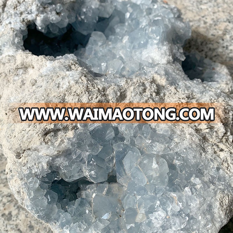 Wholesale natural rock Blue Celestite Crystal Point Healing Quartz Crystal Clusters