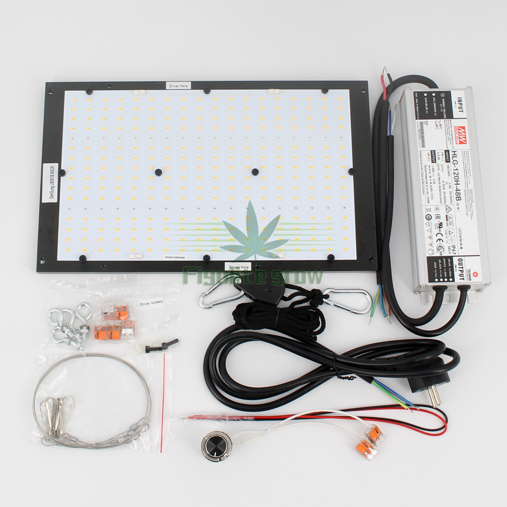 Figolite grow HLG-V2 125w Quantum tech Samsung led Board 301b+660nm led grow light dimmable