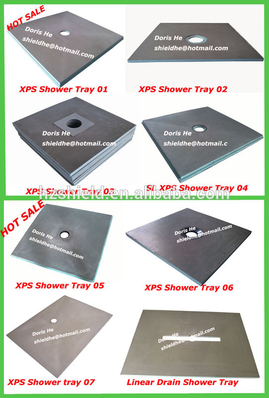 xps waterproof shower curb