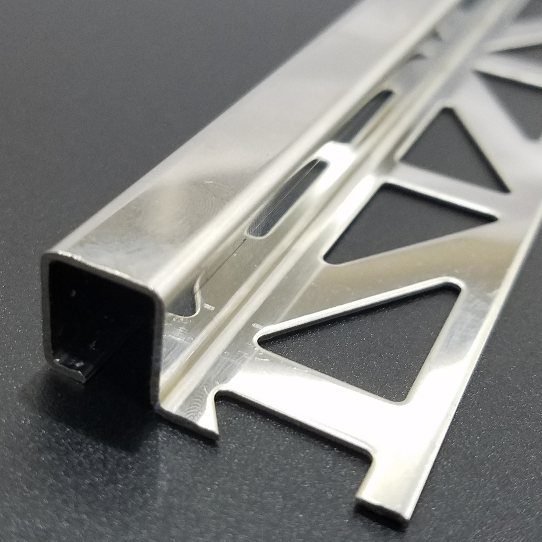 Stainless steel square edge ceramic tile trim profile