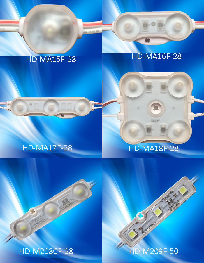 High Quality New Item Injection IP68 Waterproof 160degree 2W 200LM 4LEDS Square SMD LED Module 2835