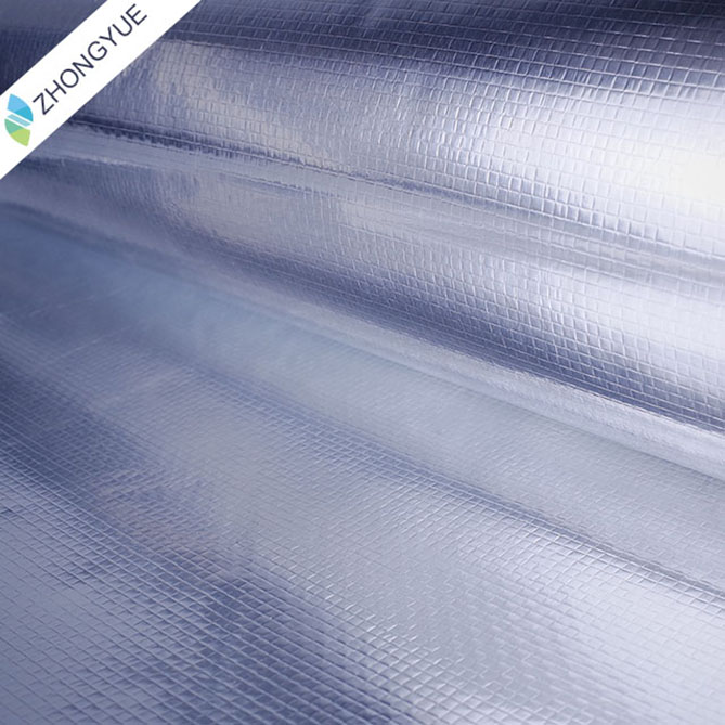 China supplier pe woven fabric film laminating aluminum foil