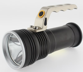 Super bright magnet aluminum handle flashlight with side COB