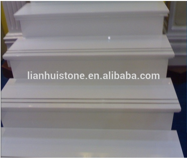 Non-porous white Crystallized Glass Stone , China white nano glass stone