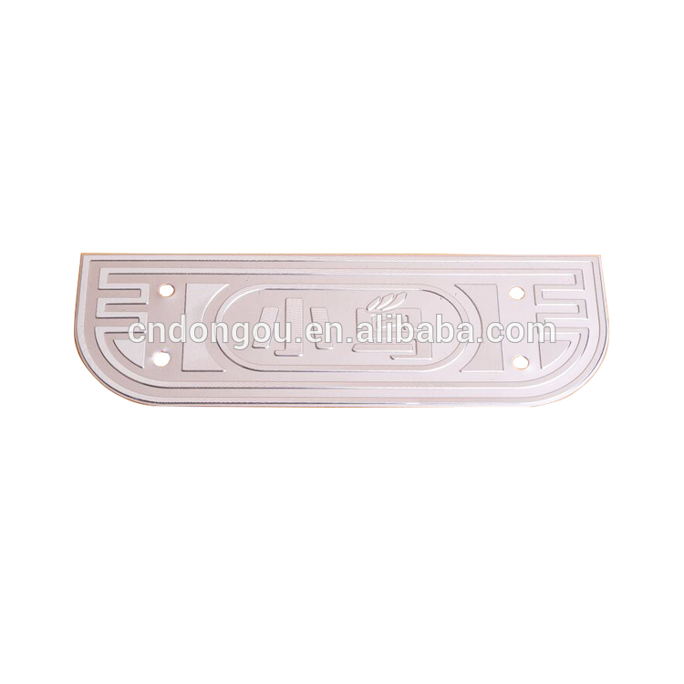 cheap custom logo durable embossed metal aluminum tags small metal nameplats