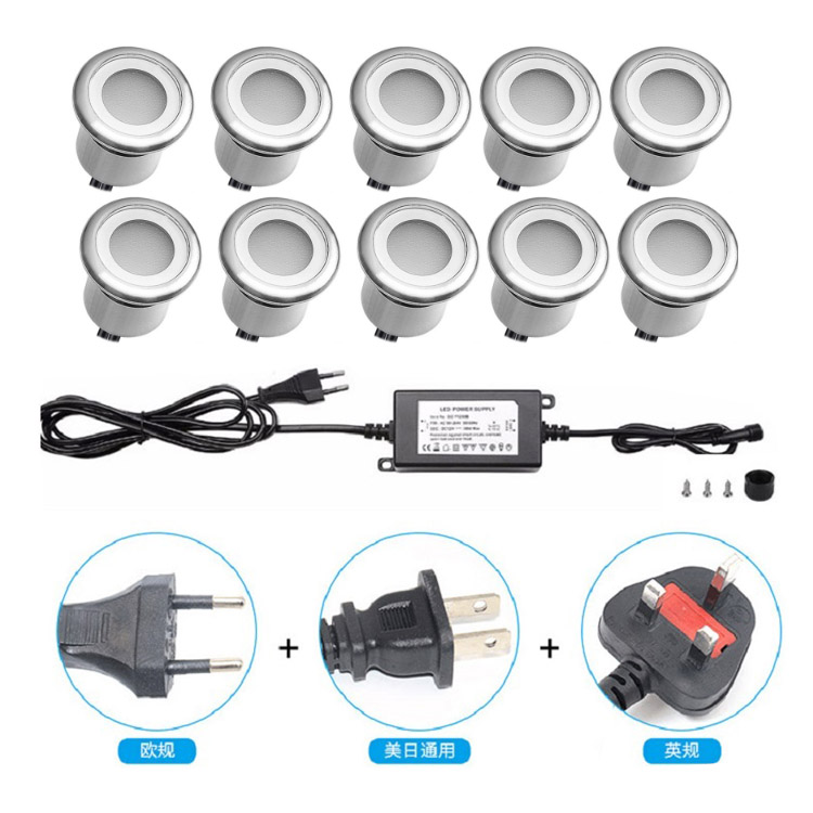 304 stainless steel 0.6W Outdoor Garden and Path Lights Recessed LED underground lights led deck light