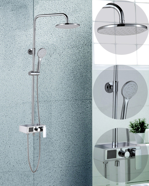 Wall mounted bathroom faucets telephone shower set