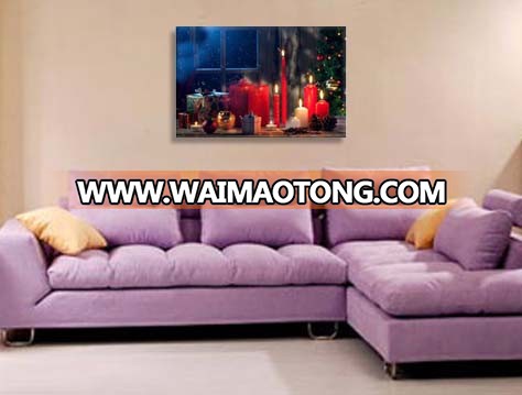 Modern beautiful LED canvas painting art wall for home and hotel decoration