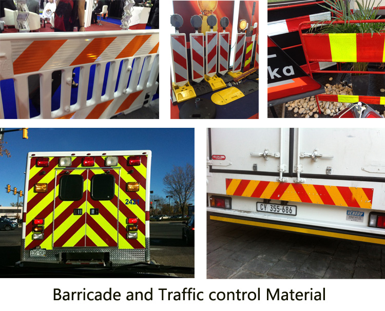 Prismatic Printable Reflective Film for Road Traffic Barrier Safety