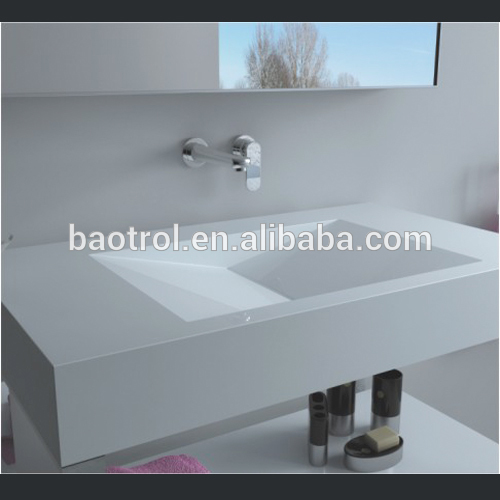 High quality hotel bathroom furniture composite stone solid surface bathtub