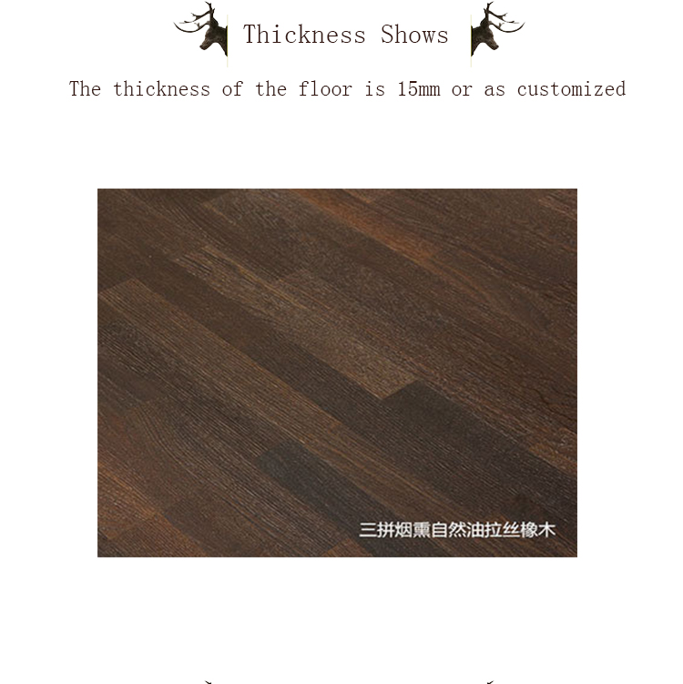 Wholesale cheap hardwood Russtic oak flooring engineered wood flooring for sale