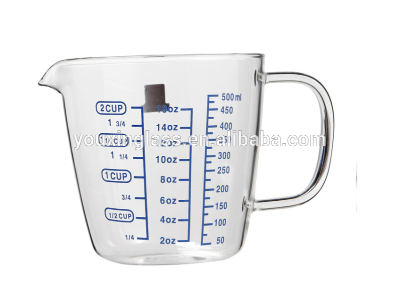 Kitchen scale 2 cup measurement glass jug 500ml measuring cup set