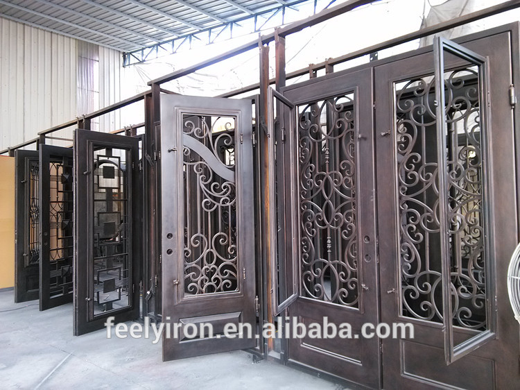 Beautiful wrought iron door FD-502