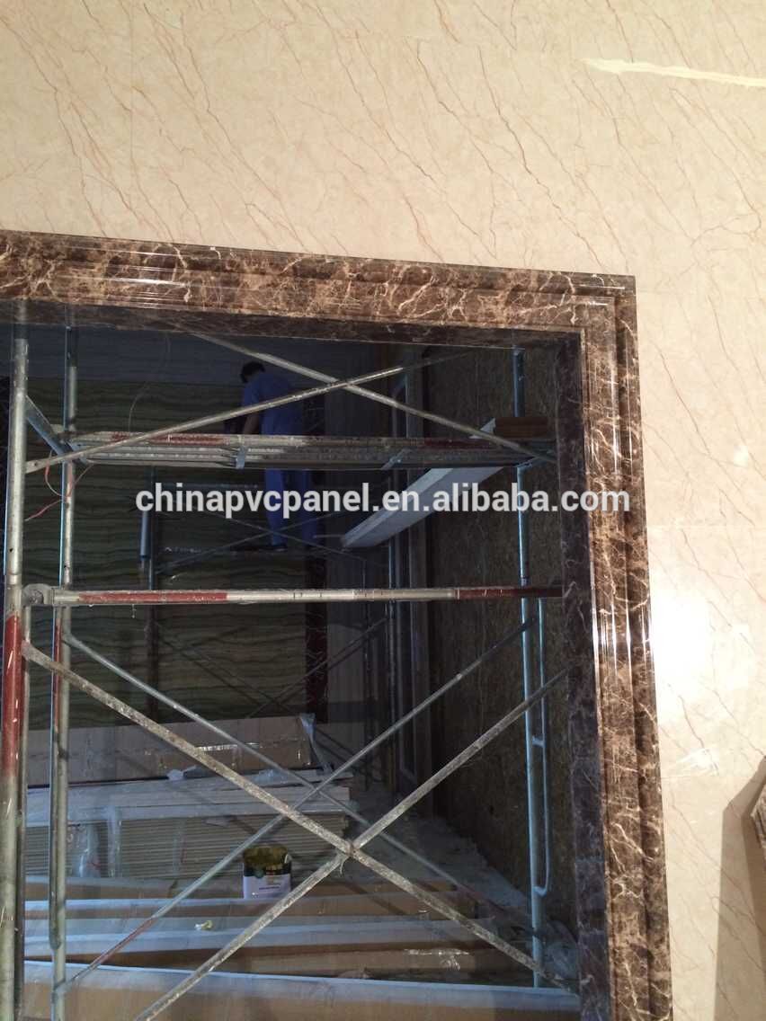 PVC marble stone moulding profile