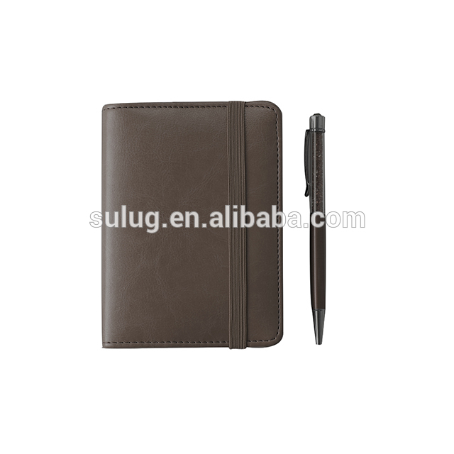 Custom Design hard Leather Journal Travel Planner Diary