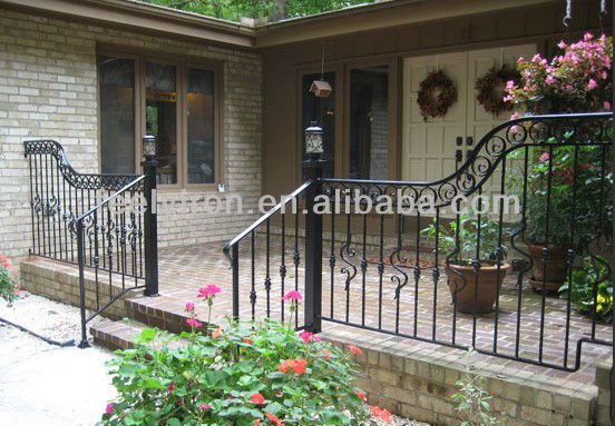 used wrought iron stair railing FH-001