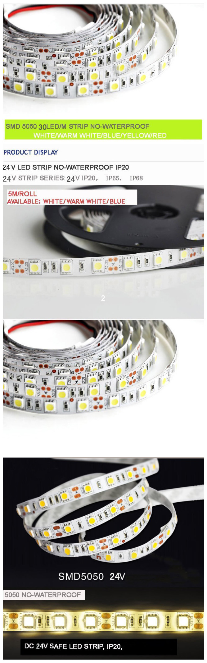 Specialized decoration 5m led RGB strip 60leds/m 12v waterproof single layer pcb colorful 5050 led stage RGB strip light