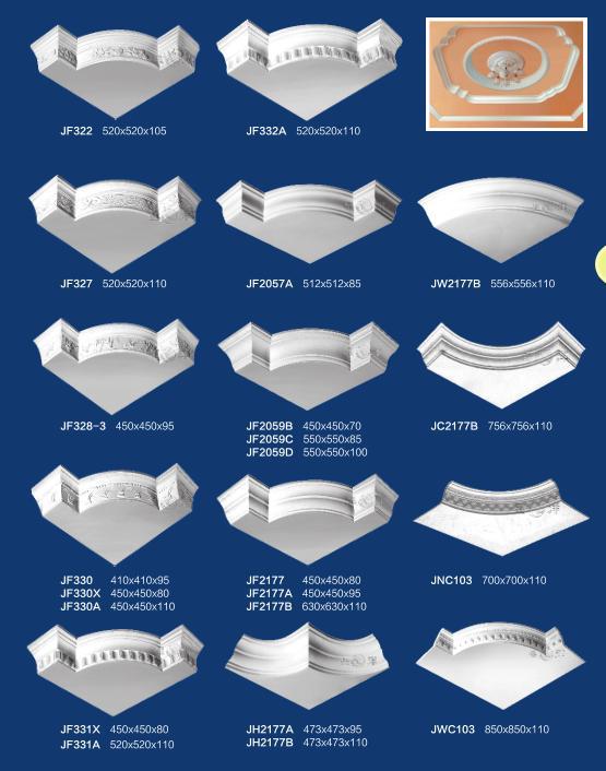 3D clear strong well-liked gypsum corner