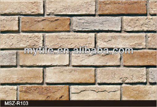 fake stone exterior wall cladding (Rustic Brick Series)