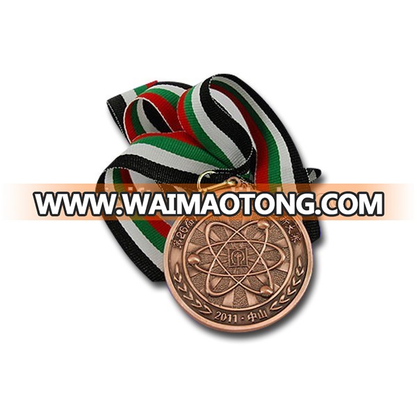 Professional manufacturer make metal custom medal / olympic metal medal with ribbon