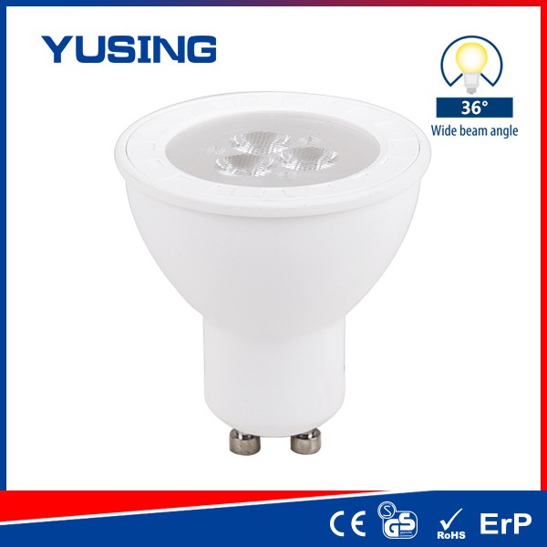 Plastic Housing LED Bulb CE RoHS GU10, SMD 6W LED GU10 Bulbs