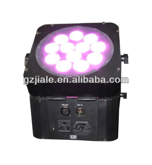 12x10w /15w RGBW 4in1/ 5in1 DMX wireless Battery light