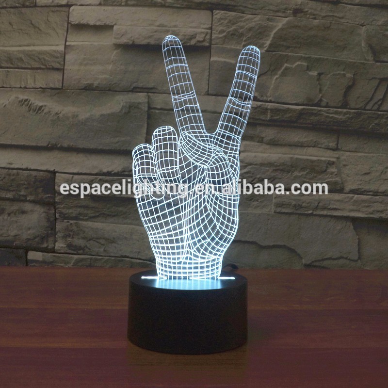 colorful 3D effective Led table lamp 3D led night Light