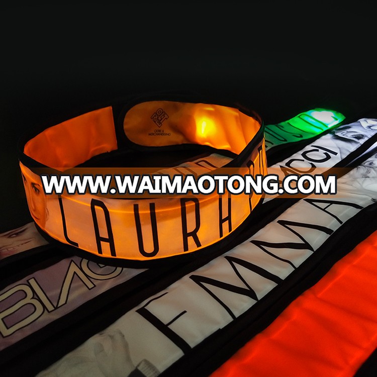 Concert party supply custom logo colorful flashing LED headband