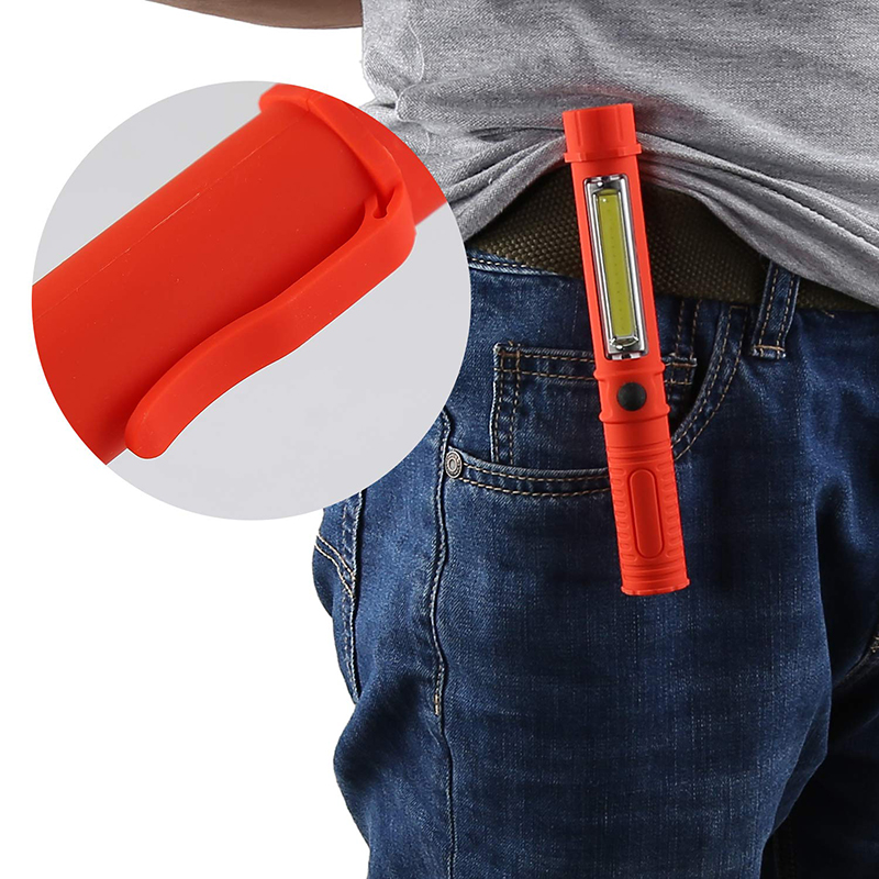 Handle Magnetic Pocket Torch Outdoor flashlight COB LED Mini Pen Light for workshop