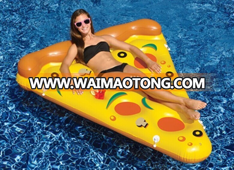 Special design Inflatable Pizza Slice Float Raft Fun Water Toy Air Mattress