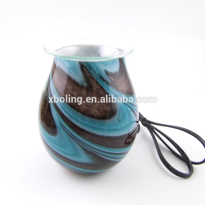 Wholesale Aroma Lamp Oil Diffuser Essential Oil Lamp Electric Glass Incense Burner