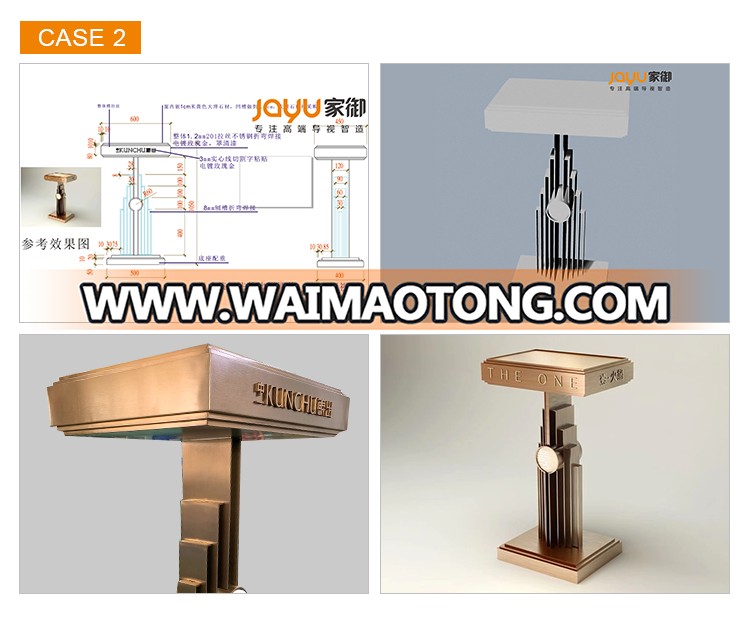 Sample offer stainless steel painting with wood material shopping mall direction sign board