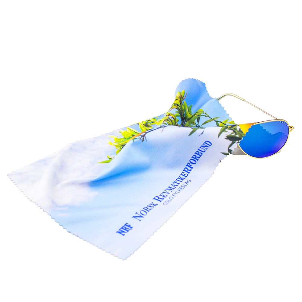 Custom brand print microfiber glasses cleaning cloth