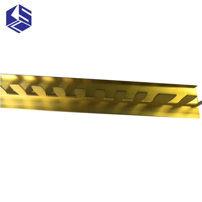 Brass flooring connector tile trim carpet trim strip for sale