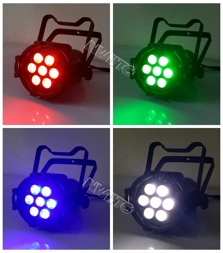 Hotsale CE rohs fcc 7x10w rgbw 4in1 dmx mini led par light