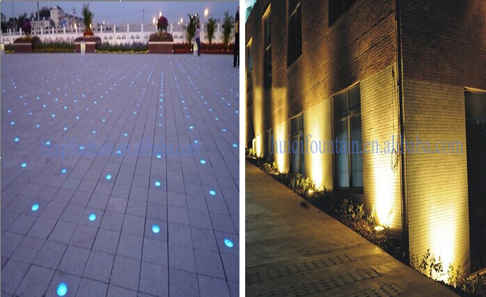 HUIQI Factory Wholesale IP68LED Stainless Steel Underground Light Outdoor Lighting Garden Decoration