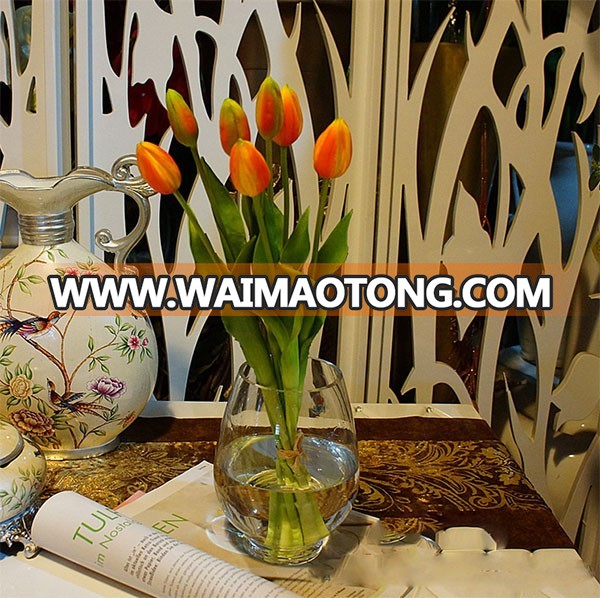 Hot sale real touch artificial tulip bouquet for home decoration