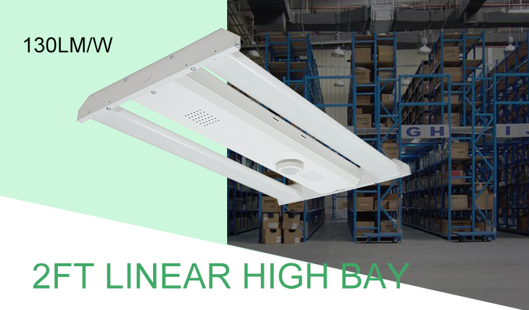 150lm/w 95w 110w Industrial Lighting DLC LED Linear High Bay