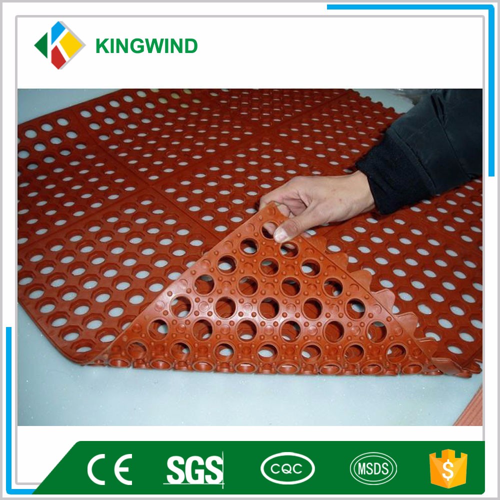 Anti-Fatigue Floor Interlocking Rubber Floor Chef's Nitrile Rubber Anti-Slip Rubber Mats